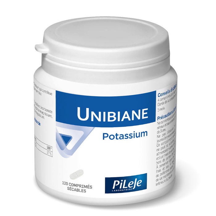 Potassium 120 comprimés Unibiane Pileje