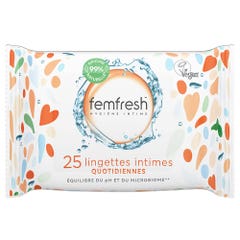 Femfresh Lingettes intimes quotidiennes 25 unité