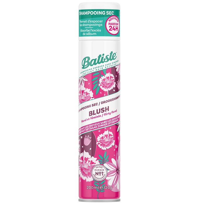Shampooing sec Blush 200ml parfum longue durée Batiste
