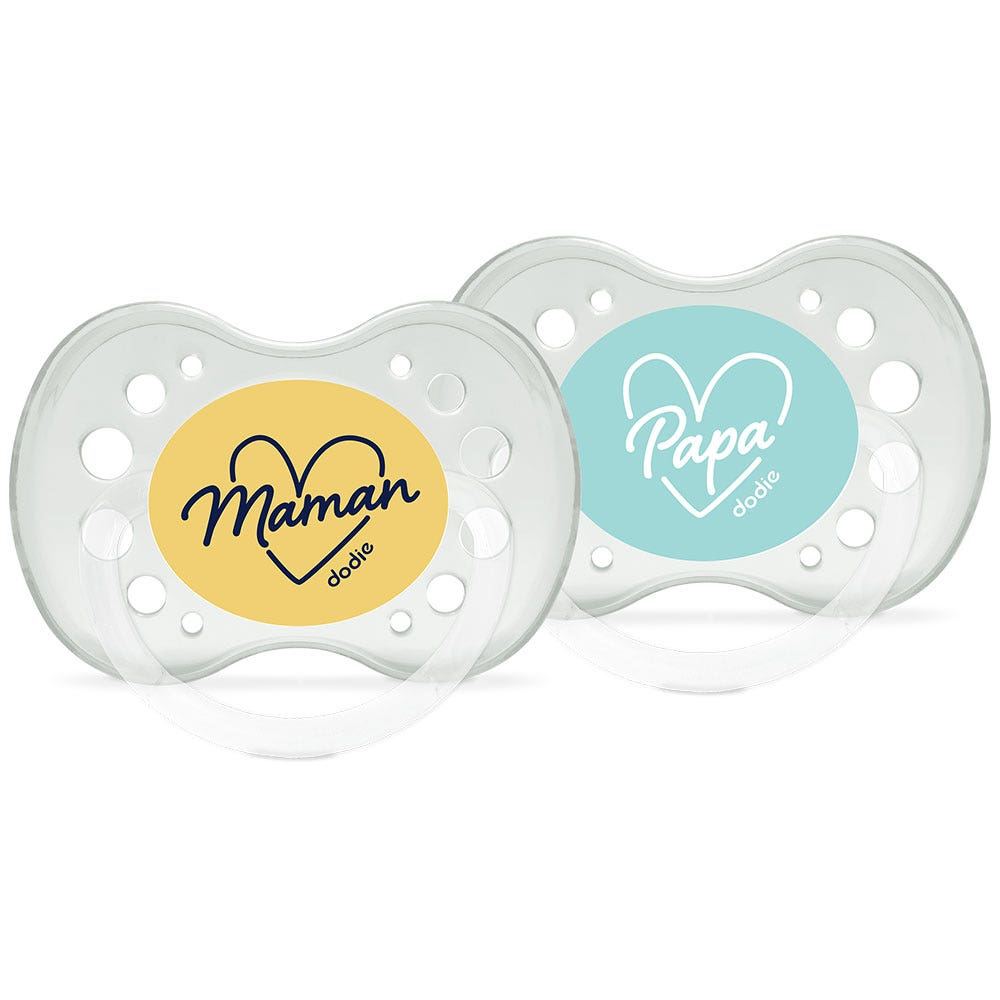Dodie Sucettes Anatomiques Mots d'amour 18 mois et plus x2