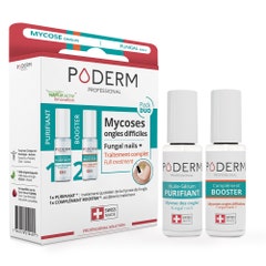 Poderm Pack duo pour mycoses et ongles difficiles 2x8 ml