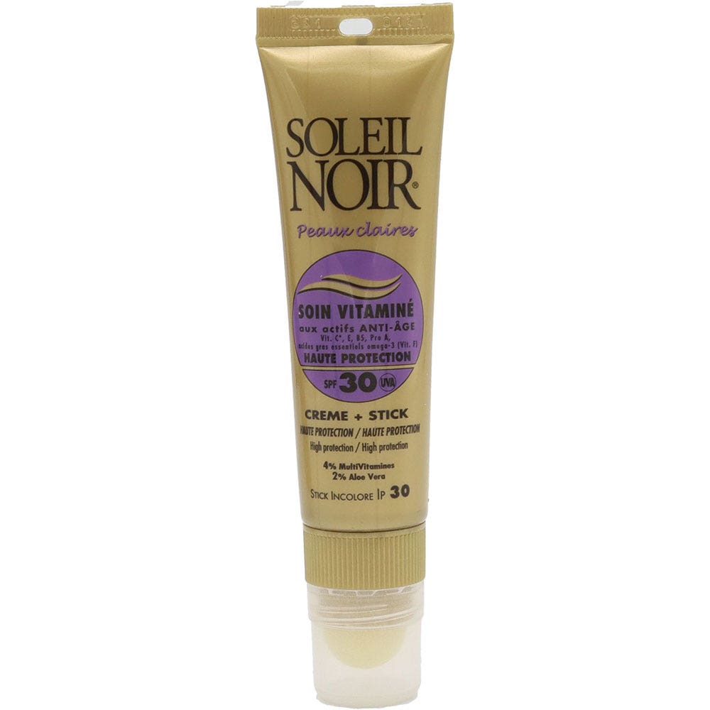 Soleil Noir N°42 Soin Vitamine Crème + Stick Haute Protection Spf30 20 ml