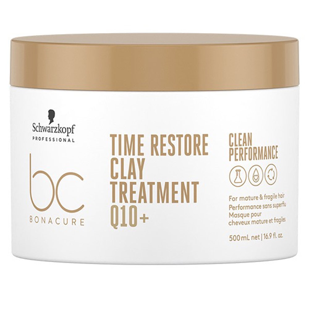 Schwarzkopf Professional Time Restore Máscara de Arcilla BC Bonacure Cabellos Maduros 500 ml