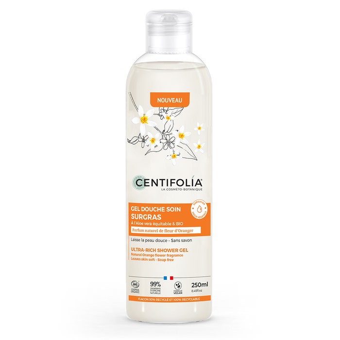 Centifolia gel douche surgras parfum fleur d'oranger 250ml