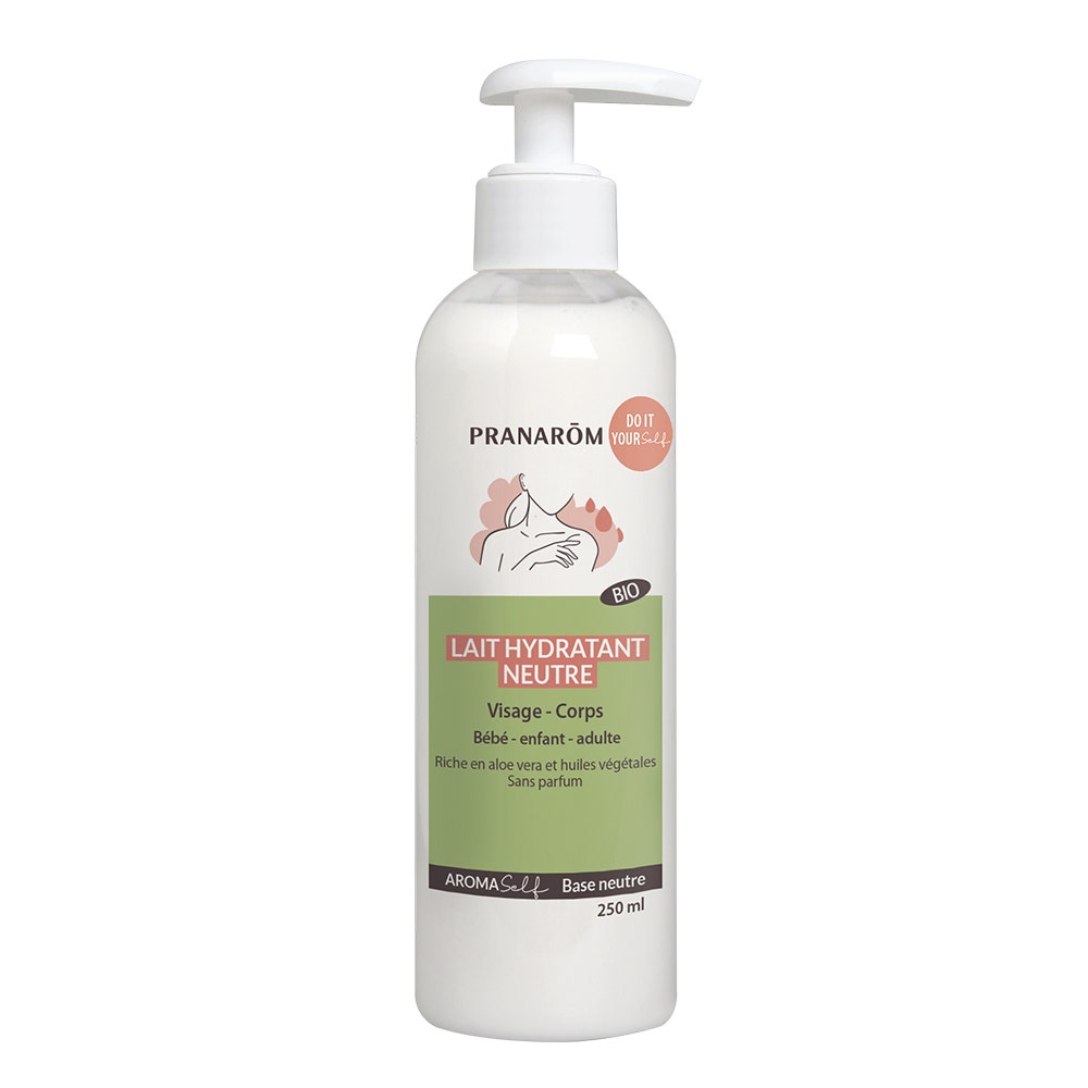 Pranarôm Aromaself Lait Hydratant Neutre Bio Visage, Corps, Mains 250ml