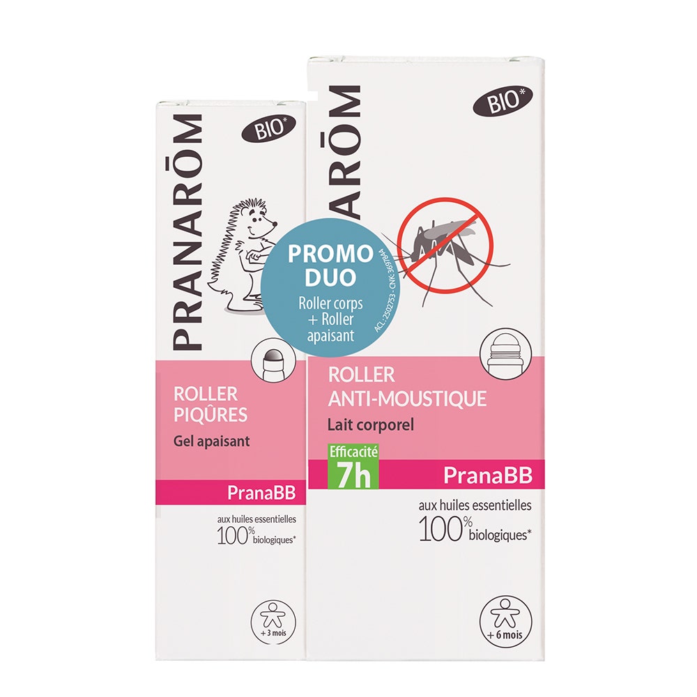 Pranarôm PranaBB Roller Anti-zanzare Bio | Repellente Naturale Per Bambini 6-30 Mesi