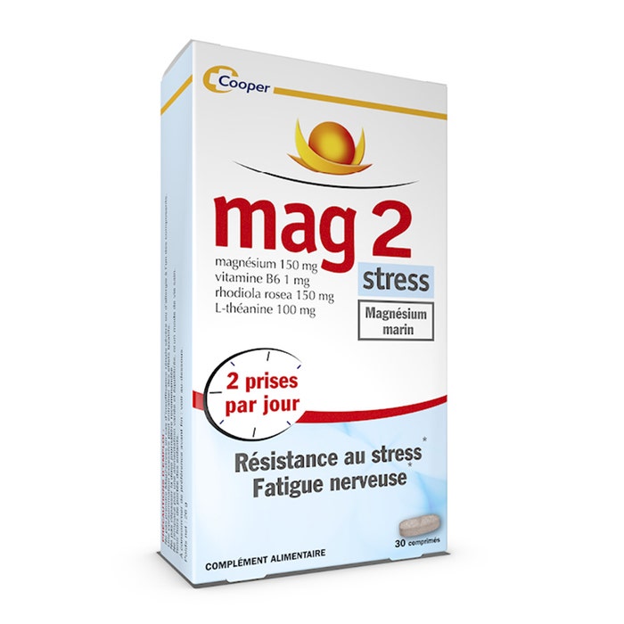 Mag 2 Stress Resistance Au Stress, Fatigue Nerveuse 30 Comprimes