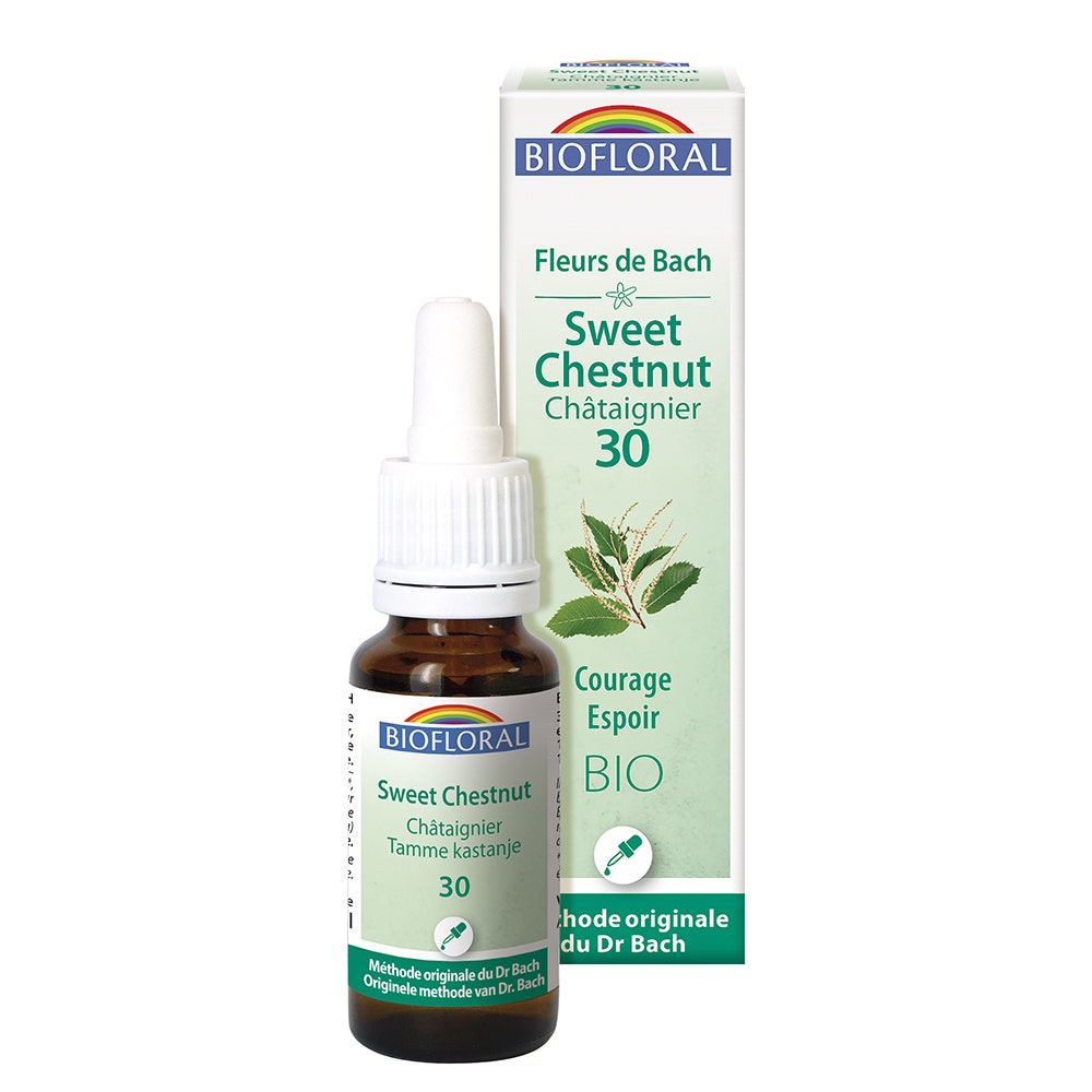 Biofloral N°30 Chataignier Bio Demeter Fleurs De Bach Courage Espoir 25ml