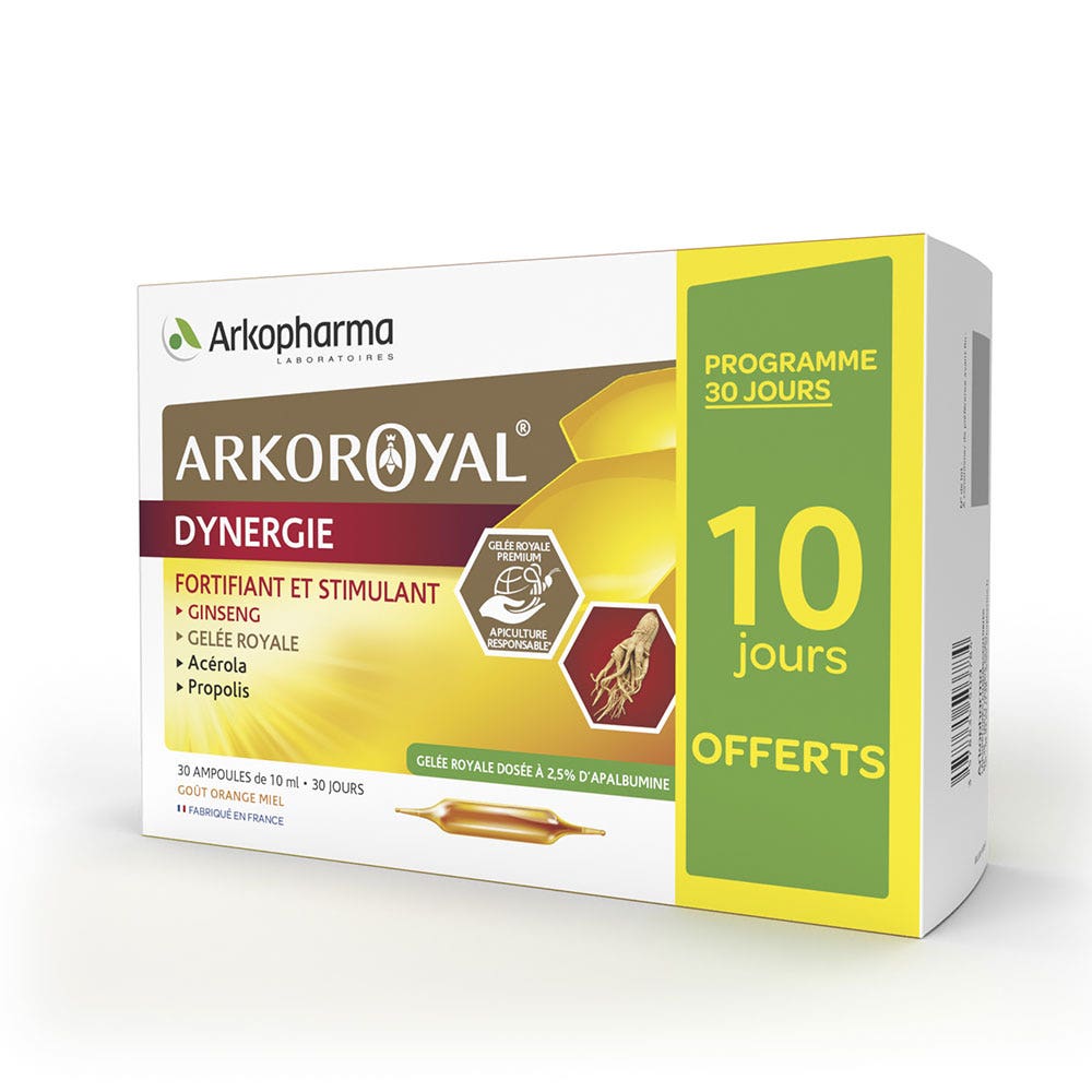 Arkopharma Arkoroyal Dynergie 30 ampoules