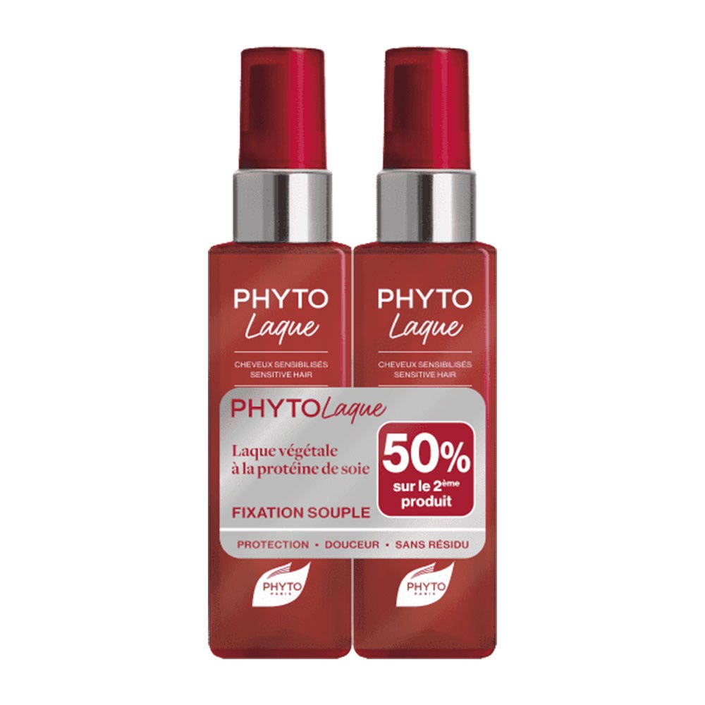 Phyto Paris Phytolaque Soie Laque Vegetale Cheveux Sensibilises 2x100ml