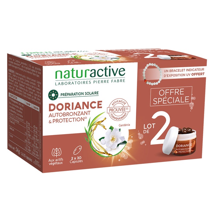 Autobronzant & Protection 2x30 capsules Doriance Naturactive
