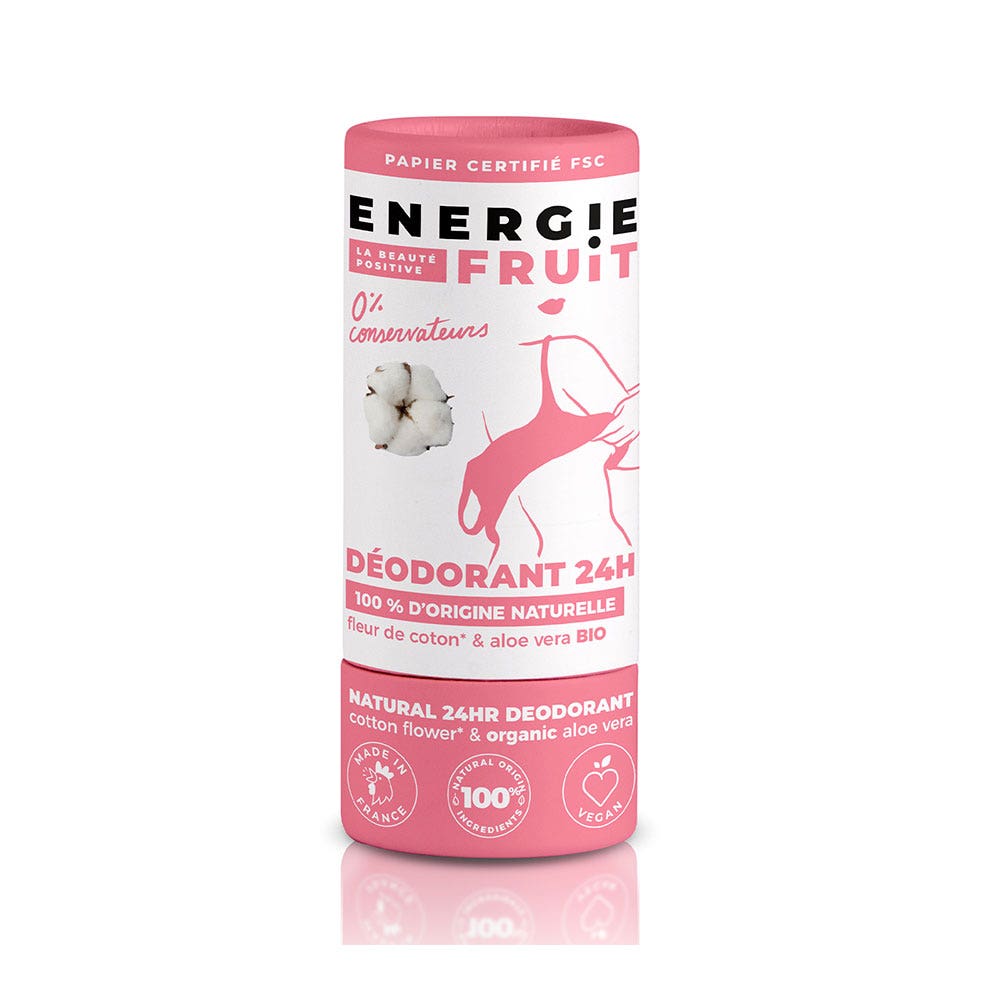 Energie Fruit Deodorant Naturel Fleur De Coton & Aloe Vera Bio 30g