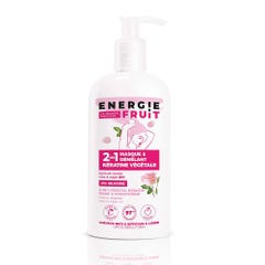 Energie Fruit Masque 2en1 Huile de monoi, rose & argan BIO Cheveux secs et difficiles à Lisser 300ml