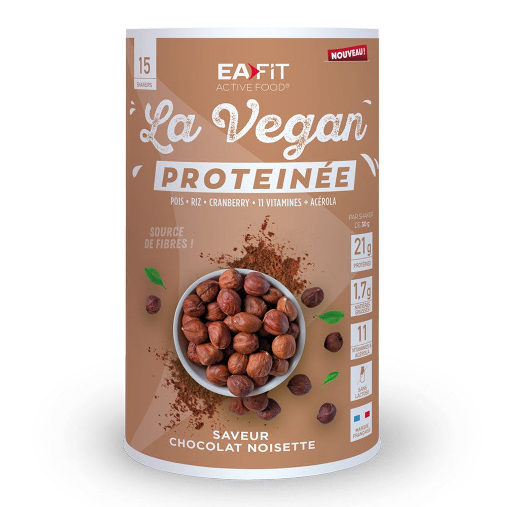 Eafit La Vegan Proteinée Savoir Chocolat Noisette 15 shakers