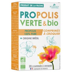 3 Chênes Propolis verte & bio 20 comprimés