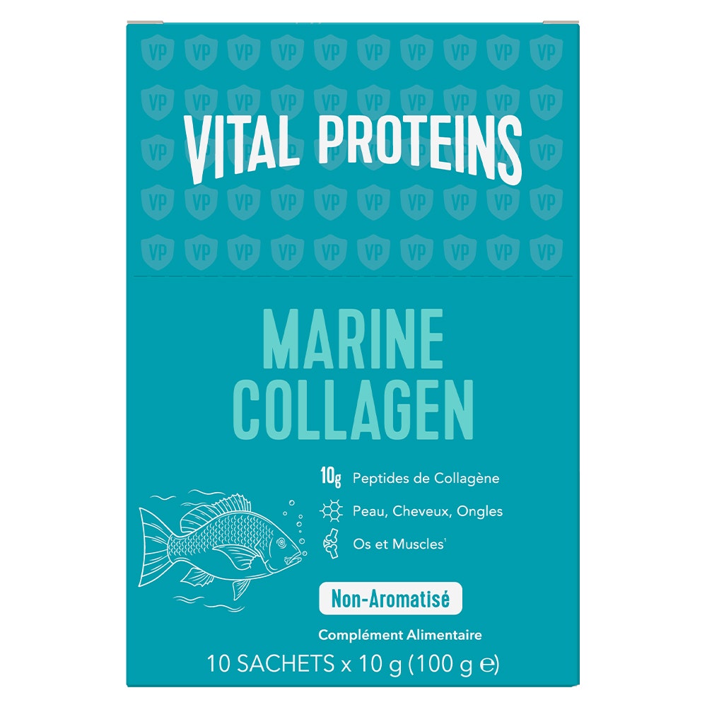 Vital Proteins Marine Collagen Peau, cheveux, ongles, ossature 10 sticks de 10 g