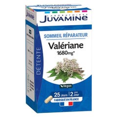 Juvamine Valériane 1680mg Sommeil Réparateur x50 Gélules