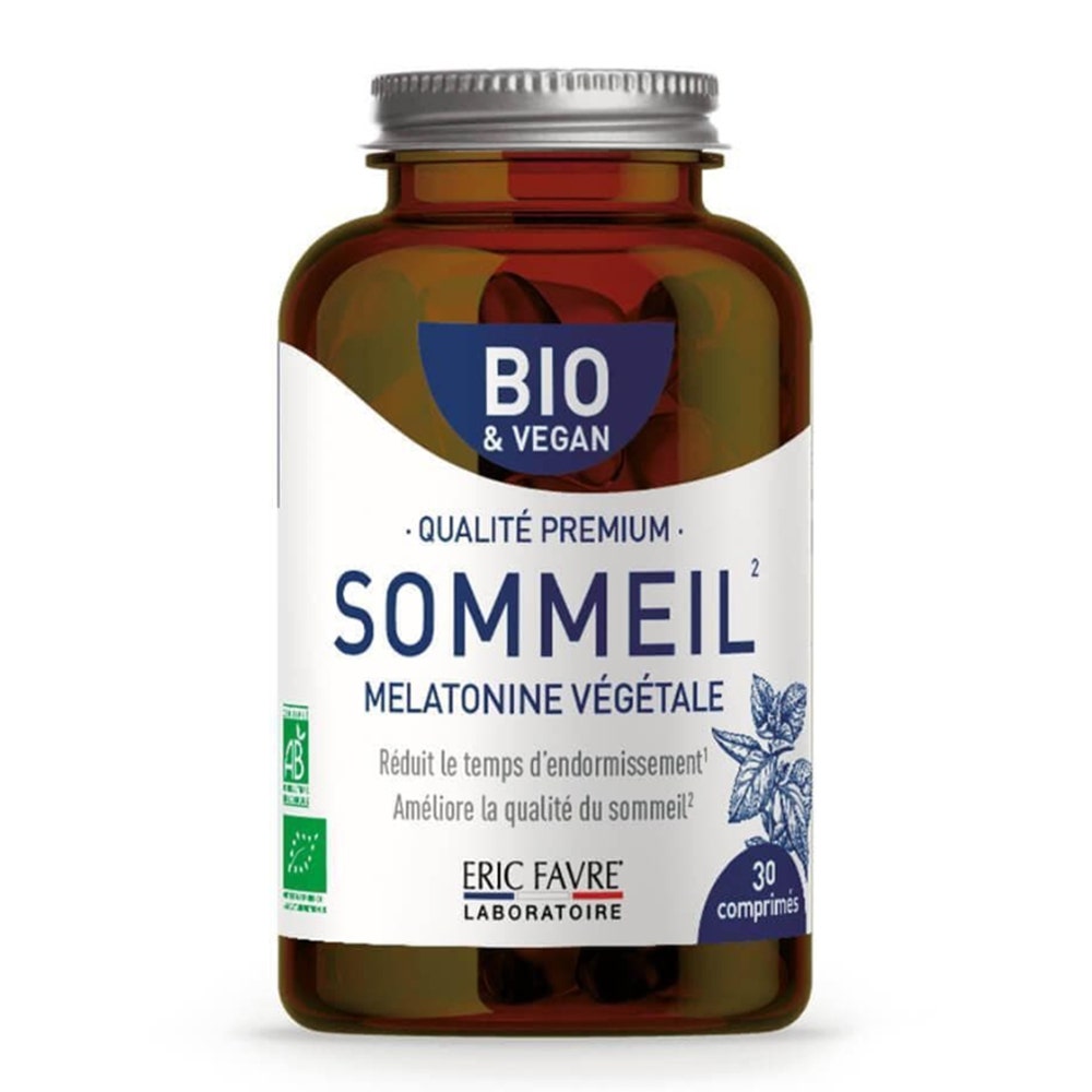 Eric Favre Mélatonine Végétale Sommeil Bio 30 comprimés
