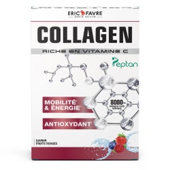 Eric Favre Collagen Peptan Saveur Fruits Rouges Mobilité, Energie, Antioxydant 8 sticks