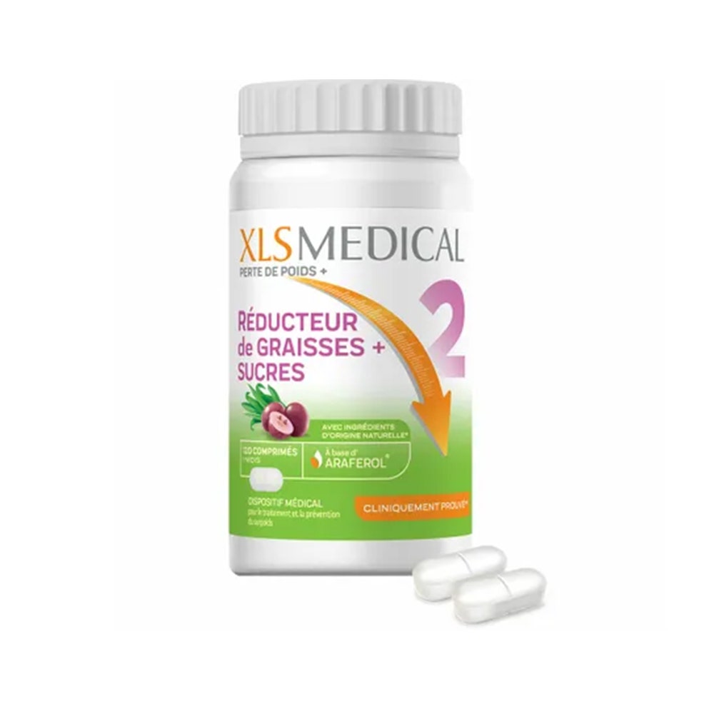 Xl-S Médical Réducteur de graisses + sucres 120 comprimés