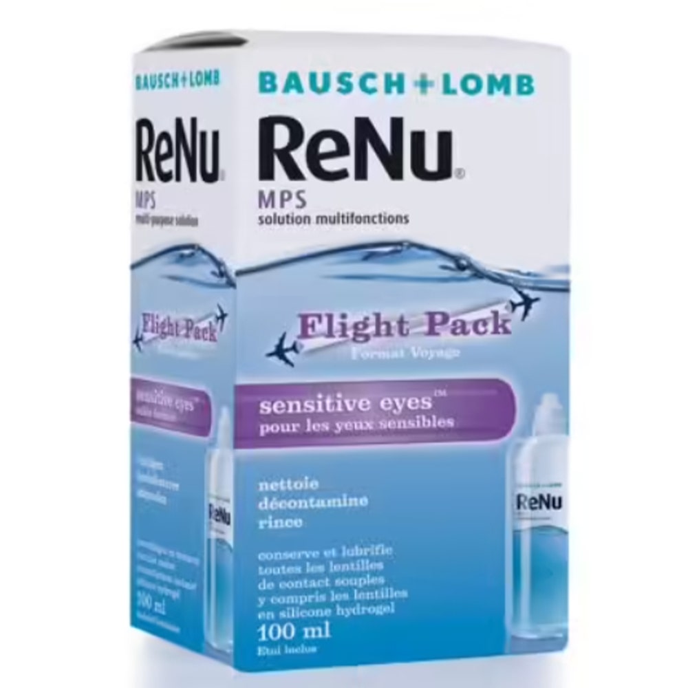 Bausch&Lomb Renu MPS Solution multifonctions Spécial Lentilles Yeux sensibles 100ml
