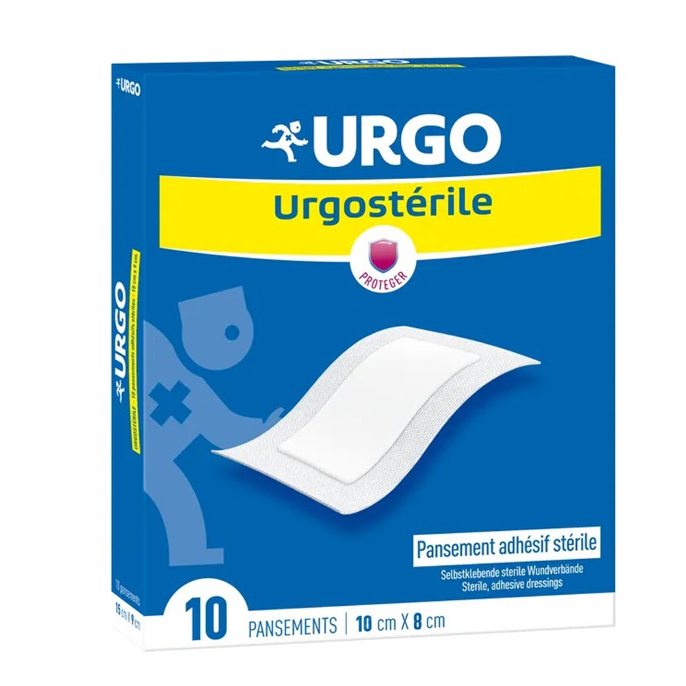 Urgo Pansement Adhésif Stérile 10cm x 8cm x10