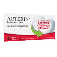 Omega Pharma Arterin Levure de Riz Rouge 2.9mg 90 comprimés