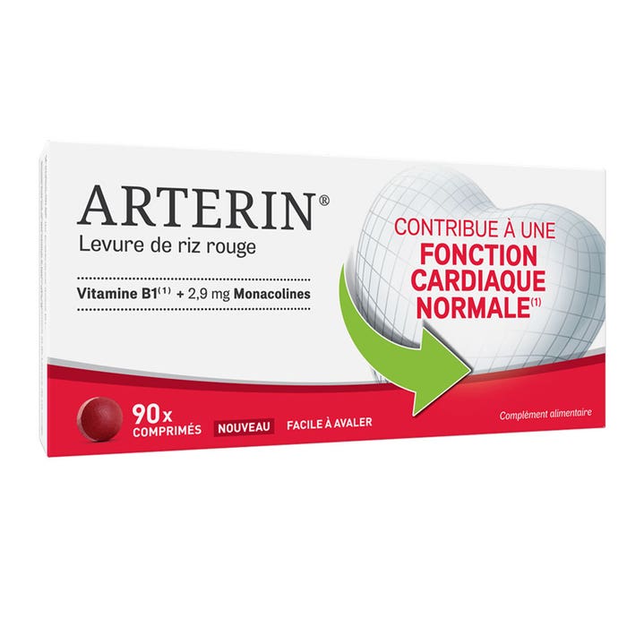 Arterin Levure de Riz Rouge 2.9mg 90 comprimés Omega Pharma
