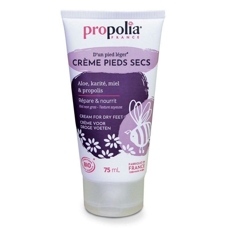 Propolia Creme Pieds Secs Bio D'un Pied Leger 75 ml