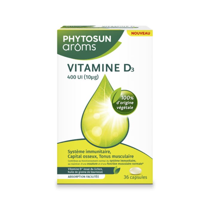 Phytosun Aroms Vitamine D3 36 Capsules