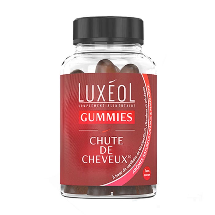 Chute de cheveux 60 Gummies Programme 30 jours Luxeol