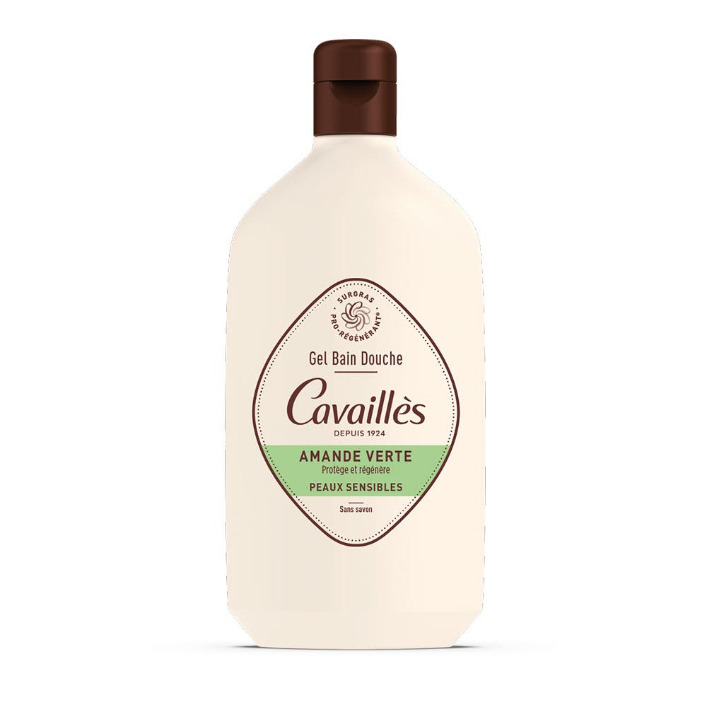 Cavaillès Gel Bain et Douche Amande Verte Peaux sensibles 400ml