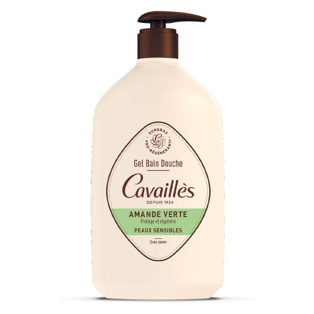 Rogé Cavaillès Gel Bain et Douche Amande Verte 1L