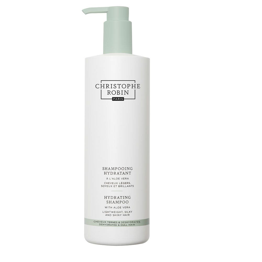 Christophe Robin Rituel Hydratant Shampooing Hydratant A l'Aloe Vera Cheveux Légers, Soyeux et Brillants 500ml