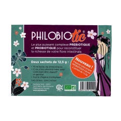 Philobio Philobiotic Sachets Prebiotique Probiotiques Nutreine 2x12,5g