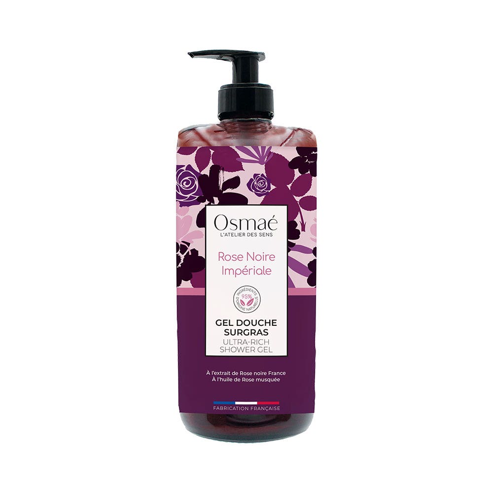 Osmae Gel Douche Surgras Rose Noire Impériale 1L