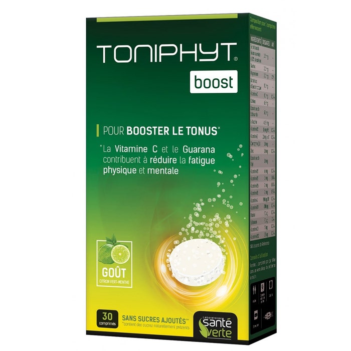 Boost Gout Citron-menthe Toniphyt 30 Comprimes Sante Verte