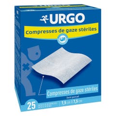 Urgo Compresses Stériles 7,5cm x 7,5cm x25