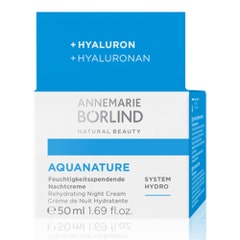 ANNEMARIE BÖRLIND Aquanature Crème de Nuit Hydratante Visage Peaux Déshydratées 50ml