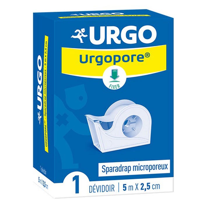 Urgo Urgopore Sparadrap microporeux 5mx2,5cm dévidoir