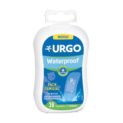 Urgo Waterproof Pack Familial 2 formats x38
