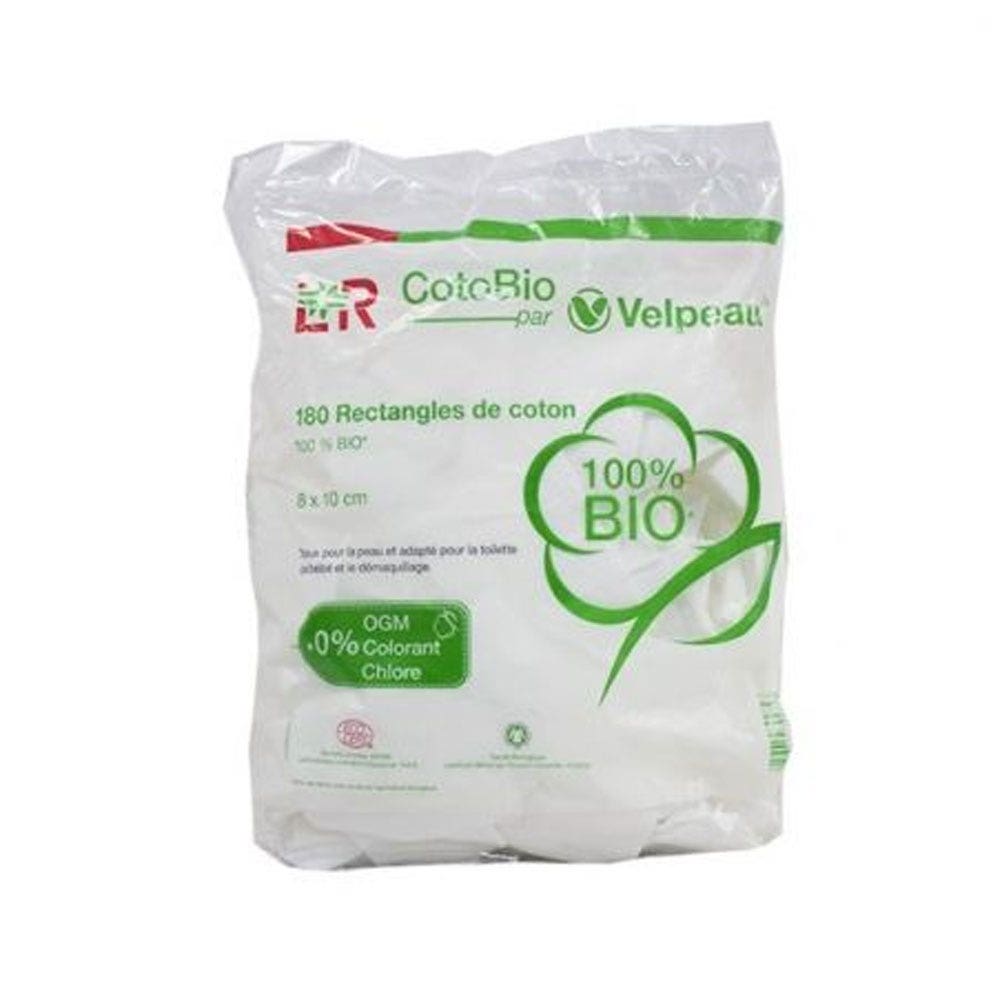 Lohmann Rauscher Cotopads Coton Bio 8x10Cm par Velpeau 180 Pièces