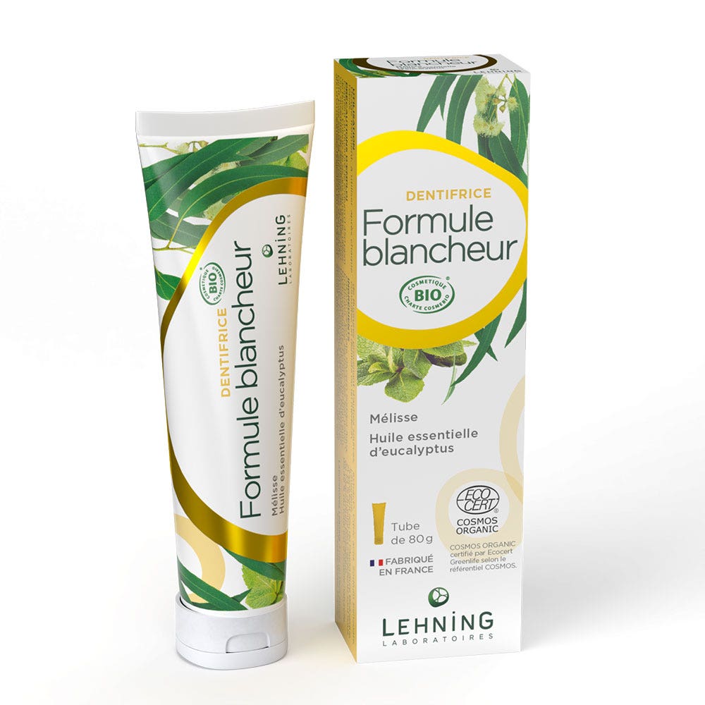 Lehning Dentifrice Formule Blancheur Bio 80g