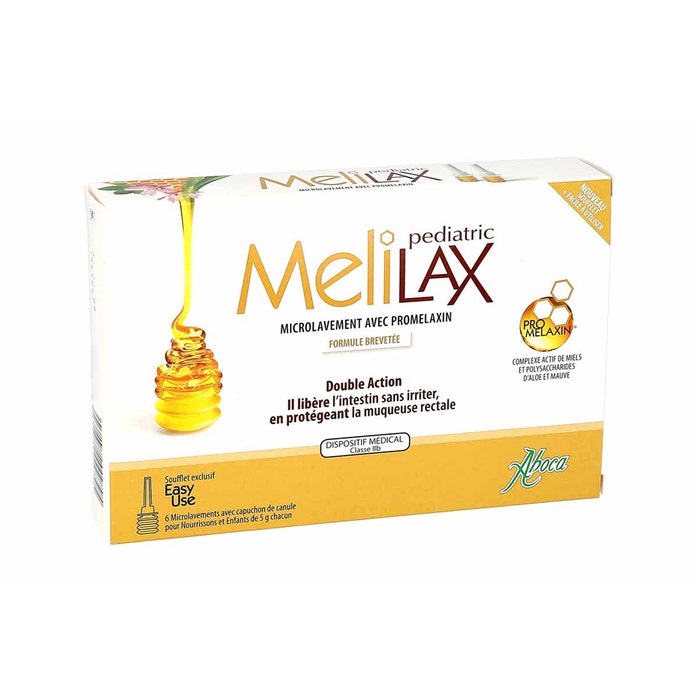 Aboca Gastro-intestinale Melilax Pediatric 6 Microlavements 5g