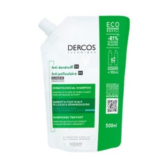 Vichy Dercos Eco-recharge Shampooing Antipelliculaire Cheveux normaux à gras 500ml