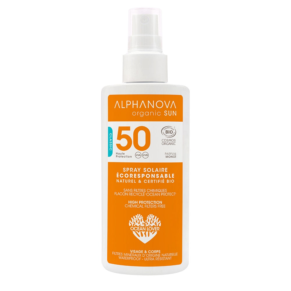 Alphanova Organic Sun Creme Solaire Haute Protection Spf50 Bio 125g