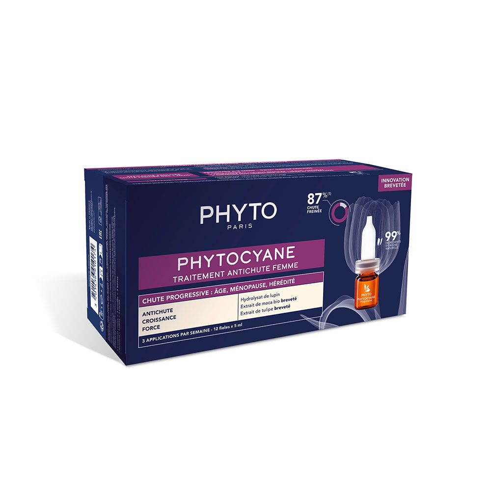 Phyto Paris Phytocyane Traitement Anti Chute Progressive Femme 12 fioles x 5ml