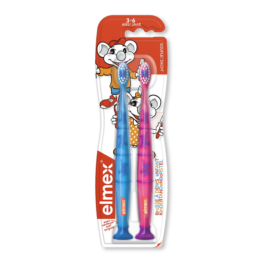 Elmex Enfant Brosses A Dents 3-6 Ans x2