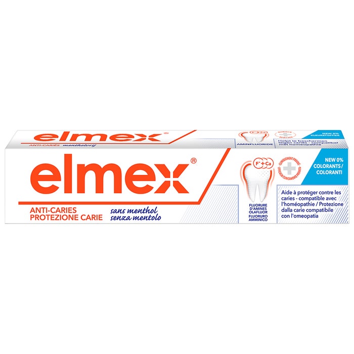 Dentifrice Homeopathique Sans Menthol 75ml Elmex