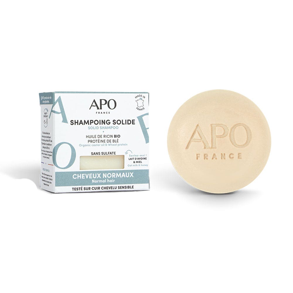 APO France Shampooing solide Cheveux Normaux 75g